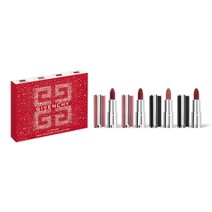GIVENCHY MINI LE ROUGE LIPSTICK SET - Holiday Gift Set - Le Rouge Mini Couture Collection Quatuor with Miniature Le Rouge Sheer Velvet and Miniatures Le Rouge Interdit Intense Silk GIVENCHY - 1,5G X 4 - P183772