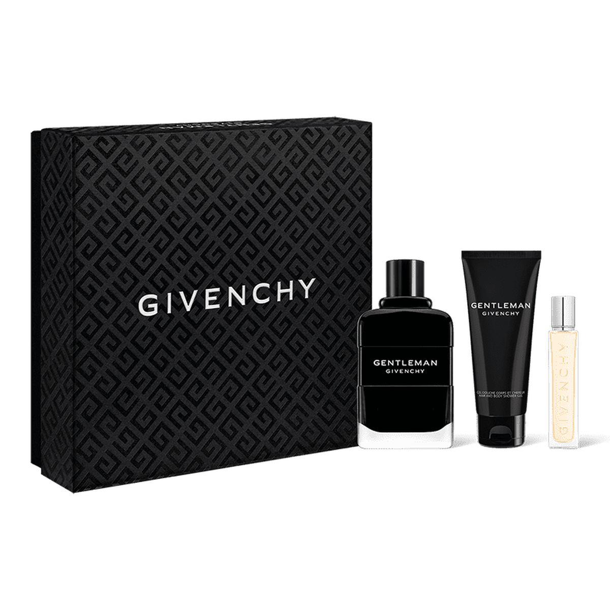 Gentleman Givenchy Gift Set Eau de parfum gentleman givenchy 100ml gel douche 75ml vaporisateur de voyage 12 5ml Givenchy Beauty