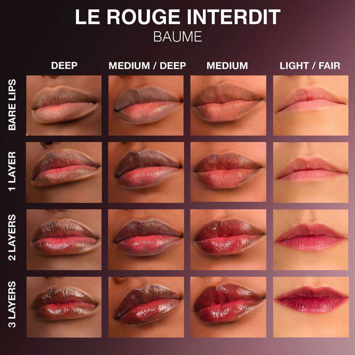 Le Rouge Interdit Balm 24h hydration skincare-infused lip balm