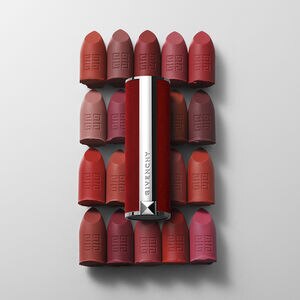 Vue 8 - Le Rouge Deep Velvet - Le rouge à lèvres matte intense au fini poudré qui offre 12 heures de tenue.​ GIVENCHY - Rouge Grainé - P083575