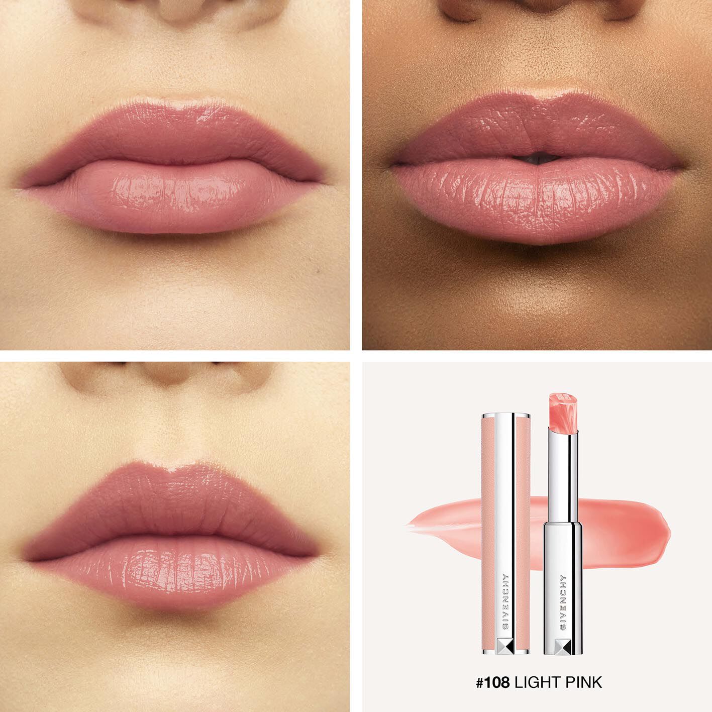 Givenchy Rose Perfecto Plumping Lip Balm 24h Hydration