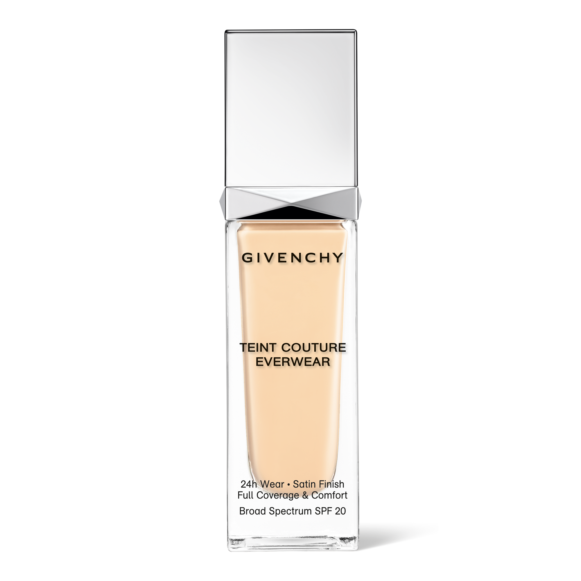 TEINT COUTURE EVERWEAR 24H FOUNDATION SPF 20 • 24H WEAR FULL COVERAGE SATIN  FINISH FOUNDATION SPF 20 ∷ GIVENCHY
