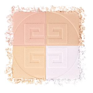 Vue 3 - Prisme Libre pressed powder - Poudre fixatrice 4-couleurs floutante et matifiante GIVENCHY - Satin blanc - P090612