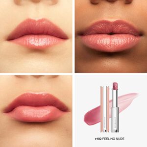 View 4 - Rose Perfecto Plumping Lip Balm 24H Hydration - Reveal the natural beauty of your lips with Rose Perfecto, the Givenchy couture lip balm combining fresh long-wear color and lasting hydration. GIVENCHY - Feeling Nude - P084836