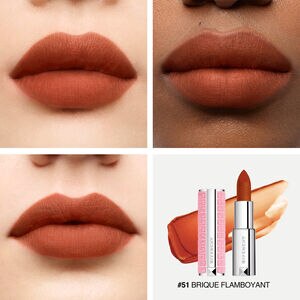 Vue 4 - LE ROUGE SHEER VELVET - ÉDITION LIMITÉE - Matité floutante - Couleur vibrante GIVENCHY - Brique Flamboyant - P184541