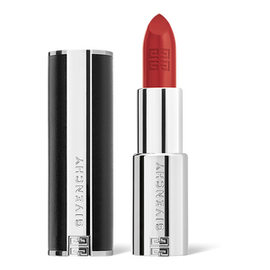 View 1 - LE ROUGE INTERDIT INTENSE SILK - The iconic semi-matte lipstick reinvented in a intense color formula for 12-hour wear & comfort, encapsulated in a refillable leather case. GIVENCHY - L'interdit - P084776