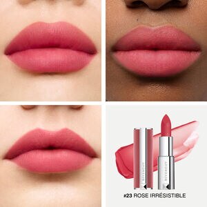 Vue 4 - LE ROUGE SHEER VELVET - Matité floutante couleur vibrante GIVENCHY - Rose Irrésistible  - P084935