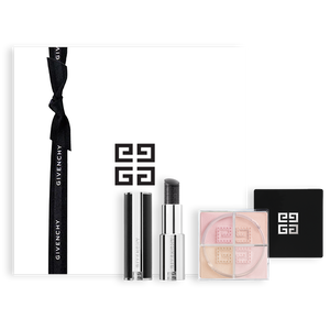 View 1 - SET PRISME LIBRE MINI 4-COLOR LOOSE POWDER N°3 X LE ROUGE INTERDIT BALM