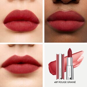 View 4 - LE ROUGE SHEER VELVET MATTE LIPSTICK - Blurring matte finish with 12-hour wear and comfort.​ GIVENCHY - Rouge Grainé - P083958