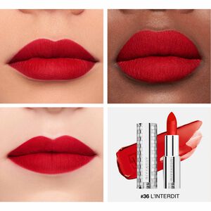 Vue 6 - LE ROUGE DEEP VELVET - Matité poudrée haute pigmentation GIVENCHY - RED - P083465