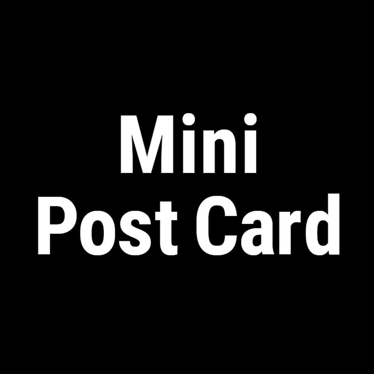 MINI POST CARD A
