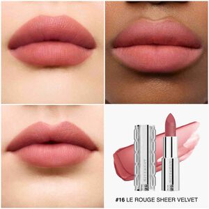 Vue 4 - LE ROUGE SHEER VELVET - Matité Floutante - Couleur Vibrante GIVENCHY - Nude Boisé - P083768