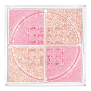 Vue 4 - PRISME LIBRE HIGHLIGHTER  - ÉDITION LIMITÉE - La combinaison parfaite d’un blush rosé subtil et d’un illuminateur mordoré pour un fini rosé lumineux. GIVENCHY - TAFFETAS DORÉ - P000189