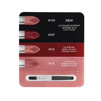 View 2 - Le Rouge Interdit 4 shades of nude - SET OF 4