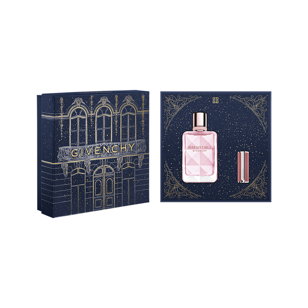 Irresistible Very Floral Christmas Gift Set Irresistible very floral eau de parfum 50ml with mini le rouge sheer velvet 27 Givenchy Beauty