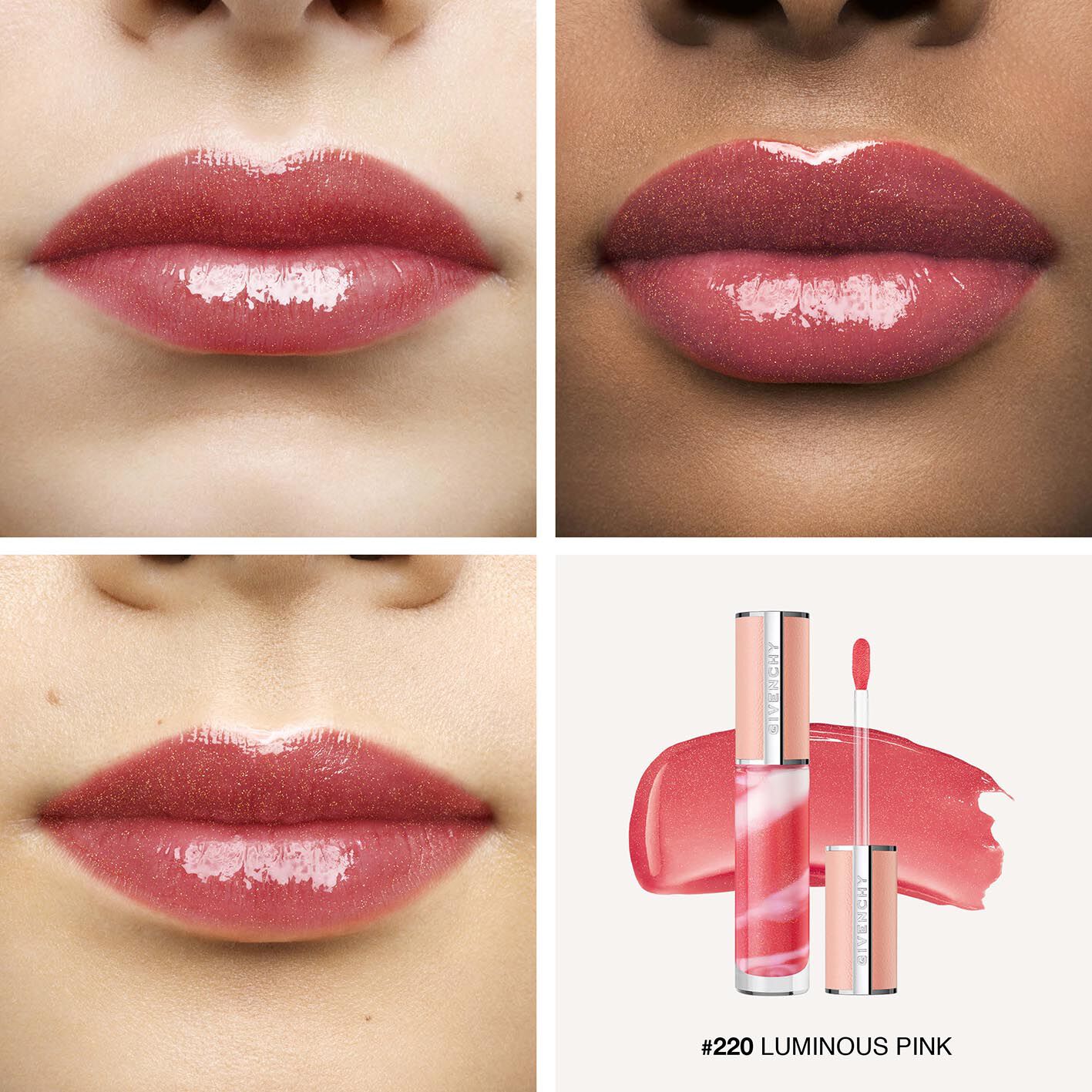 Givenchy Rose Perfecto Liquid Lip Balm In 220 Luminous Pink