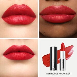 Vue 4 - LE ROUGE INTERDIT INTENSE SILK - 4 teintes en exclusivité e-boutique : Rouge Ambré, Orange Impertinent, Rouge Vigne, et Grenat Cendré GIVENCHY - Rouge Audacieux - P084773