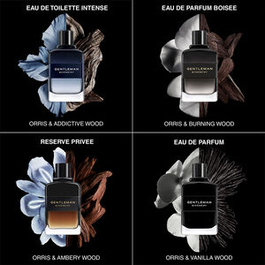 View 4 - Gentleman Givenchy Intense - The freshness of a blue Iris. The strength of generous Cedar wood. GIVENCHY - 100 ML - P011091