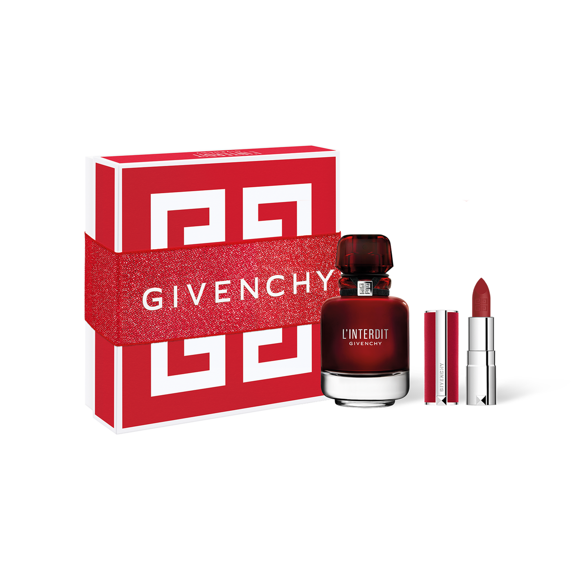 L'INTERDIT | GIVENCHY BEAUTY - 50ml Eau de parfum rouge & Mini Le Rouge  Deep Velvet Lipstick #37 | Givenchy Beauty