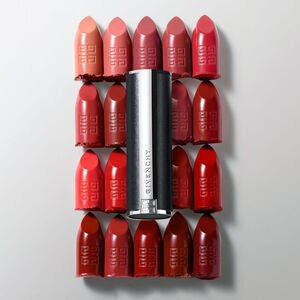Vue 6 - LE ROUGE INTERDIT INTENSE SILK - 4 teintes en exclusivité e-boutique : Rouge Ambré, Orange Impertinent, Rouge Vigne, et Grenat Cendré GIVENCHY - Rouge Audacieux - P084773