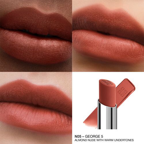 Givenchy Le Rouge Velvet Matte Long-lasting Lipstick In Brown