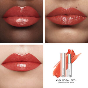 View 4 - ROSE PERFECTO SHINE SERUM LIPSTICK - CORAL RED