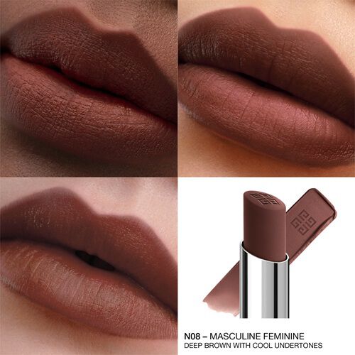 Givenchy Le Rouge Velvet Matte Long-lasting Lipstick In Brown