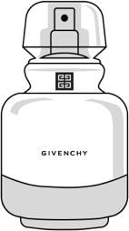 FLACONI E TAPPO IN VETRO illustrazione di Givenchy