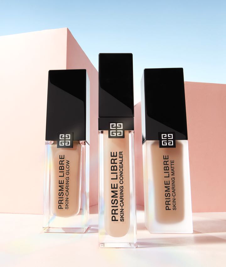 Packshot Prisme Libre Corettore e Fondotinta Skin-Caring di Givenchy