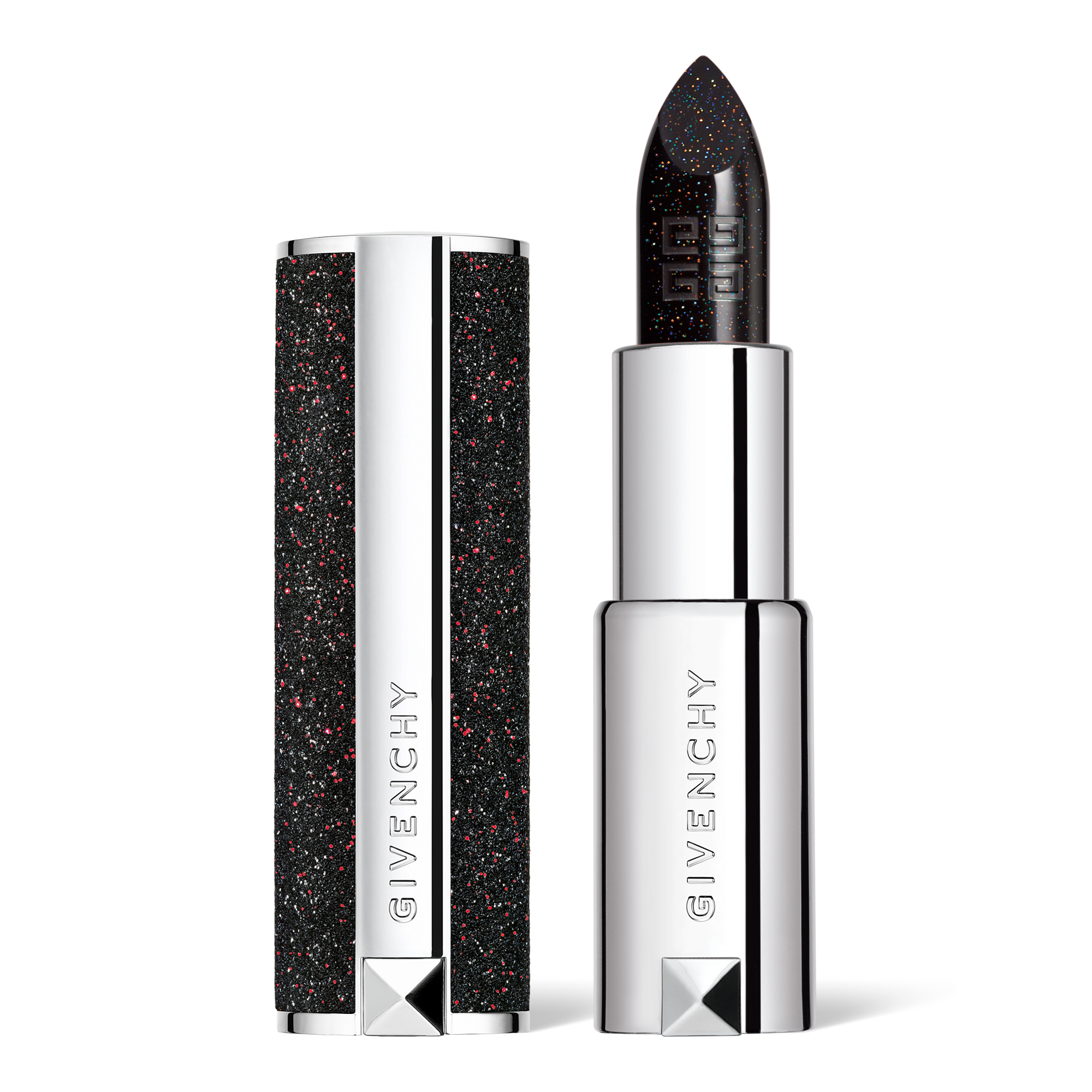 Le Rouge Night Noir • Fini Brillant Couleur Scintillante ∷ GIVENCHY