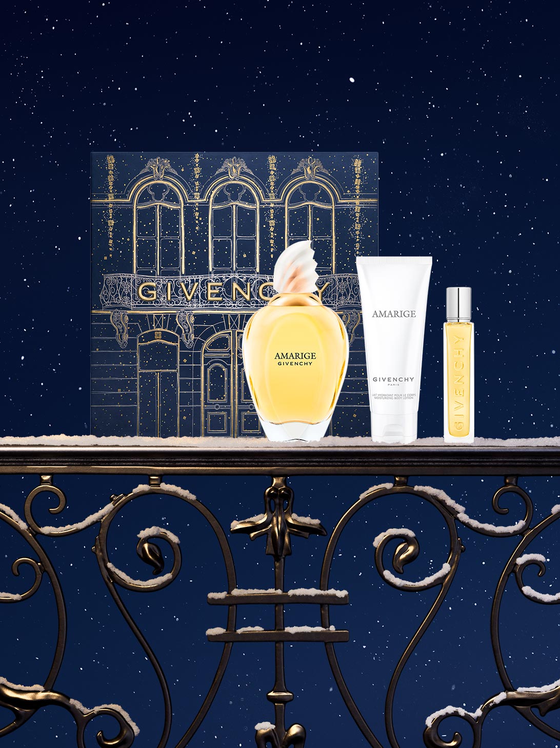 Amarige Holiday Gift Set Eau de toilette amarige 100ml body lotion 75ml and travel spray 12.5ml 183 value Givenchy Beauty
